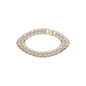 Ruby Pave Large Eye-Shaped Link