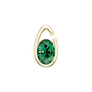 Medium Drop Link 8 ct Oval Shaped Emerald