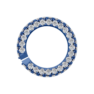 Pave Diamond Small Circle Link