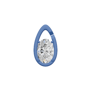 Medium Drop Link 8 ct Oval Shaped Diamond