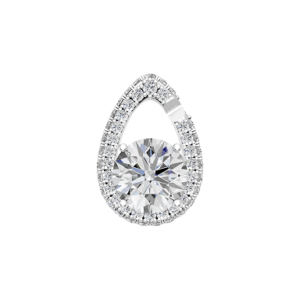 Medium Drop Link 8 ct Round Shaped Diamond