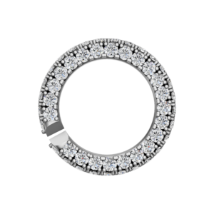 Pave Diamond Small Circle Link