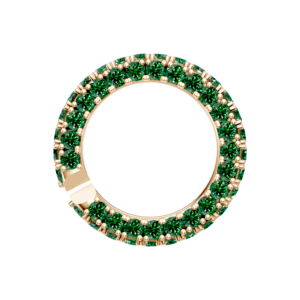 Emerald Pave Small Circle Link